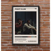 Fight Club Poster, David Fincher, Minimalist Movie
