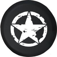Distressed Military Star Ww2 Spare Tire Cover