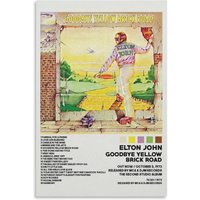 70s Album Cover Poster-goodbye Yellow Brick Road Music Poster, Bedroom Decor