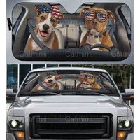 Pitbull Terrier American Car Sun Shade