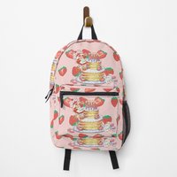 80s Aesthetic Strawberry Shortcake Dancing Layerd Cake Backpack