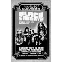Black Sabbath 1978 Tour Poster