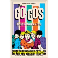 The Go-go's 1981 Concert Poster