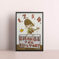 Yoshitomo Nara Change The History Decor Poster