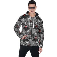 Cryptid All-over Print Zip Up Hoodie With Pocket