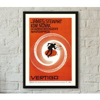 Vintage Vertigo Movie Poster - Professionally Movie Poster