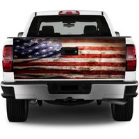 Tailgate Wrap T327 American Flag Truck Bed Decal