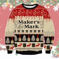 Maker's Mark Christmas Ugly Sweater Men 3d Sweater