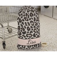 Personalized Laundry Bag Leopard