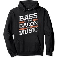 Bacon Of Music Bass Guitarist Bass Guitar Pullover Hoodie