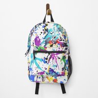 Rainbow Paint Drip And Splatter Backpack