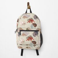Hermit Crabs Pattern Backpack