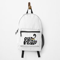 Pink Floid Black Lettering Backpack