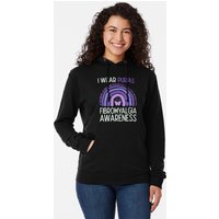 I Wear Purple For Fibromyalgia Awareness Pullover Hoodie