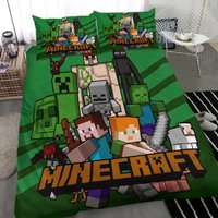 Minecraft Game Fans Birthday Bedding Sets