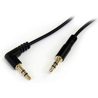 StarTech.com 3 ft Slim 3.5mm to Right Angle Stereo Audio Cable - M/M