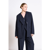 JAN 'N JUNE Damen vegan Blazer Mit Geschlitztem Rücken Jels Nightfall Navy