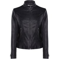 Will's Vegan Store Damen vegan Motorradjacke Veganes Leder Schwarz