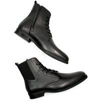 Will's Vegan Store Herren vegan Anzugstiefel Schwarz