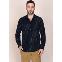 De IONESCU Herren vegan Hemd Calimani Marineblau