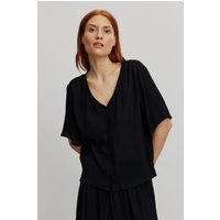 Recolution Damen vegan Bluse Spirea Schwarz
