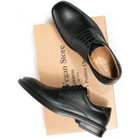 Will's Vegan Store Damen vegan Schuhe Damen Wasserdichte Derbys Schwarz