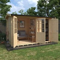 16'x12' Capetus Reduced Height Log Cabin - 44mm Garden Log Cabins - 0% Finance - Buy Now Pay Later - Tiger Sheds 16'x12' Capetus Reduced Height Log Cabin - 44mm Garden Log Cabins - 0% Finance - Buy Now Pay Later - Tiger Sheds