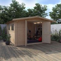 14’x10′ Rayner Reduced Height Log Cabin – 0% Finance – Buy Now Pay Later – Tiger Sheds 14’x10′ Rayner Reduced Height Log Cabin – 0% Finance – Buy Now Pay Later – Tiger Sheds