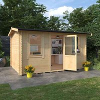 14’x12′ Rosen Reduced Height Log Cabin – 0% Finance – Buy Now Pay Later – Tiger Sheds 14’x12′ Rosen Reduced Height Log Cabin – 0% Finance – Buy Now Pay Later – Tiger Sheds