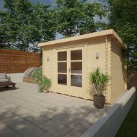 Garden Office - 10'x8' The Corbetti 28mm Log Cabin - 0% Finance - Buy Now Pay Later - Tiger Sheds Garden Office - 10'x8' The Corbetti 28mm Log Cabin - 0% Finance - Buy Now Pay Later - Tiger Sheds