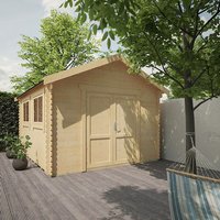 Garden Office & Garden Gym Room - 14'x14' The Javan 28mm Log Cabin - 0% Finance - Buy Now Pay Later - Tiger Sheds Garden Office & Garden Gym Room - 14'x14' The Javan 28mm Log Cabin - 0% Finance - Buy Now Pay Later - Tiger Sheds