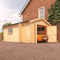 18’x14′ The Malayan Garage 44mm Log Cabin – 0% Finance – Buy Now Pay Later – Tiger Sheds 18’x14′ The Malayan Garage 44mm Log Cabin – 0% Finance – Buy Now Pay Later – Tiger Sheds