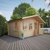 Garden Office - 10'x18' The Zeta 44mm Log Cabin - 0% Finance - Buy Now Pay Later - Tiger Sheds Garden Office - 10'x18' The Zeta 44mm Log Cabin - 0% Finance - Buy Now Pay Later - Tiger Sheds