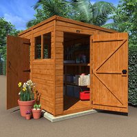 8'x4' Shiplap Pent 2-Door Shed With Windows - Custom Garden Sheds - TigerFlex Fast Delivery - 0% Finance - Buy Now Pay Later - Tiger Sheds 8'x4' Shiplap Pent 2-Door Shed With Windows - Custom Garden Sheds - TigerFlex Fast Delivery - 0% Finance - Buy Now Pay Later - Tiger Sheds