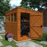 8'x4' Sunlit Pent Shed (Extra Windows) - Custom Garden Sheds - TigerFlex Fast Delivery - 0% Finance - Buy Now Pay Later - Tiger Sheds 8'x4' Sunlit Pent Shed (Extra Windows) - Custom Garden Sheds - TigerFlex Fast Delivery - 0% Finance - Buy Now Pay Later - Tiger Sheds