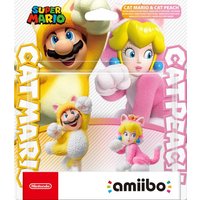 Amiibo Mario Felino y Peach Felina