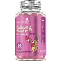 Calcium with Vitamin D3 90 Strawberry & Vanilla Gummies for Kids maxmedix