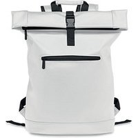 15 Zoll Rolltop-Rucksack PU BAI ROLL, Weiß
