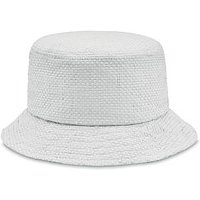 Bucket Hut Papierstroh BILGOLA+, Weiß