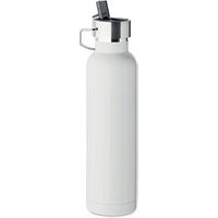 Doppelwandige Flasche 660 ml RIFLOW, Weiß