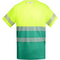 Funktionsshirt Tauri mit kurzen Ärmeln, S, garden green/fluor yellow