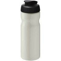 H2O Active® Eco Base 650 ml Sportflasche mit Klappdeckel, elfenbeinweiß/ schwarz