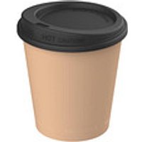 WerbeTopShop 23% Rabatt auf praktischen ToGoKaffeebecher 200 ml braunschwarz
