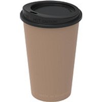 WerbeTopShop 14% Rabatt auf 300 ml ToGoKaffeebecher mit Deckel in BraunSchwarz