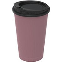 WerbeTopShop 14% Rabatt auf stilvolle roteschwarze 300 ml ToGoKaffeebecher mit Deckel