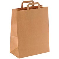 Papier-Tragetasche, 32 x 40 x 12 cm, groß, natur