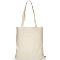 WerbeTopShop 11% Rabatt auf Fairtrade Baumwolltasche mit langen Henkeln in Naturfarbe