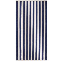 VINGA Lagoa GRS Strandtuch, navy blau, weiß