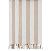 VINGA Ornos GRS Hammam-Familien-Tuch, beige, weiß