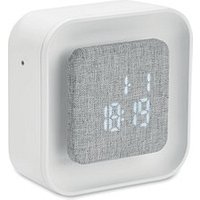 Wecker aus recyceltem ABS/RPET LUCE, Weiß